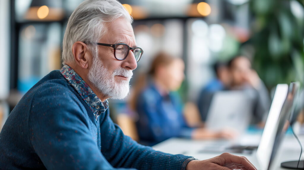 Man using AI in his daily life